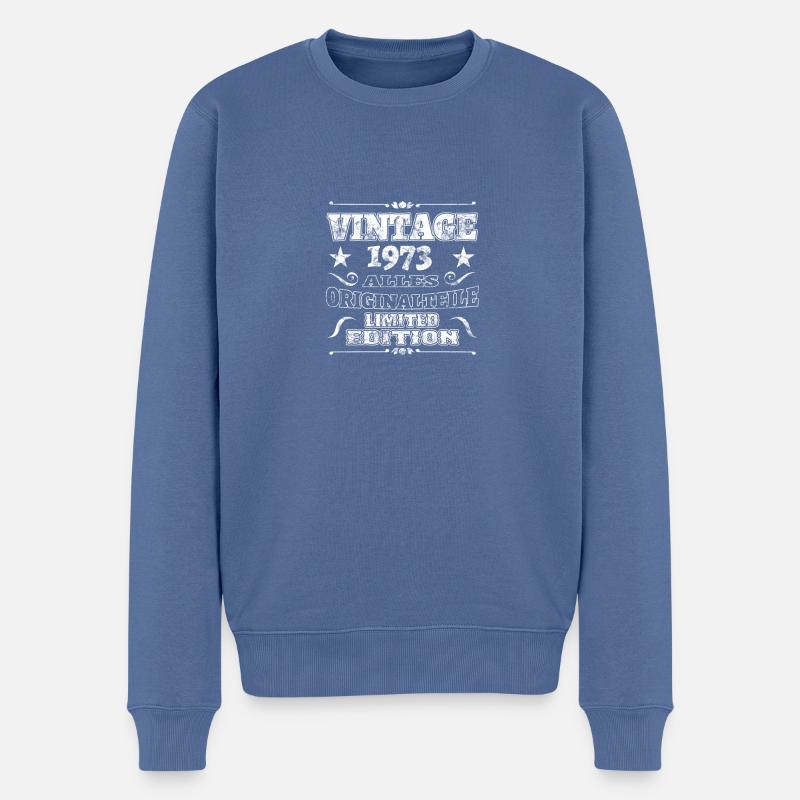 1973 - Alles Originalteile - Männer Premium Bio Pullover - Taubenblau