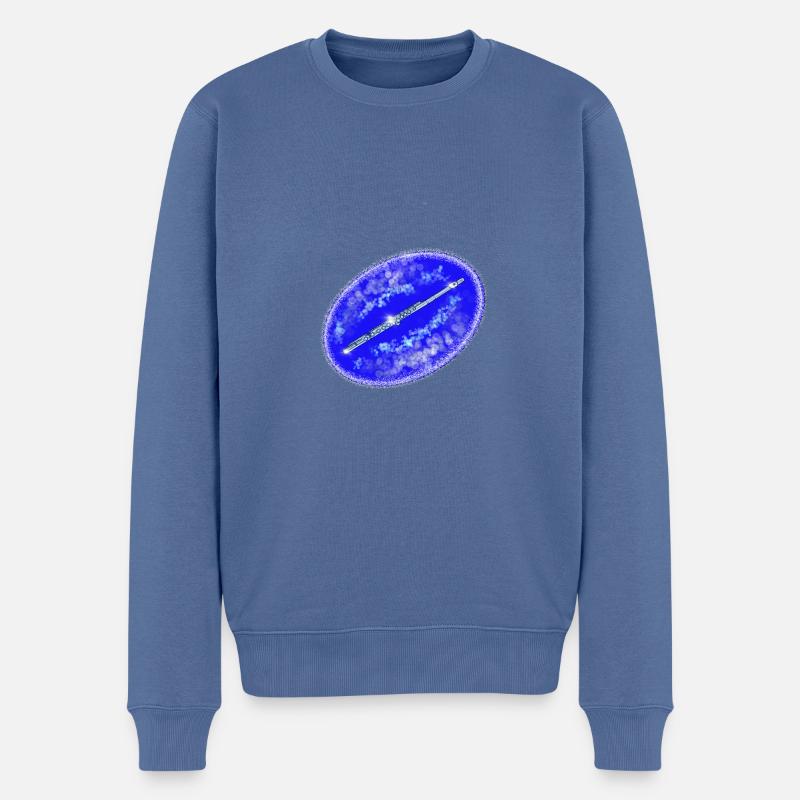 Transversale 2 - Pull Premium bio Homme - bleu pigeon