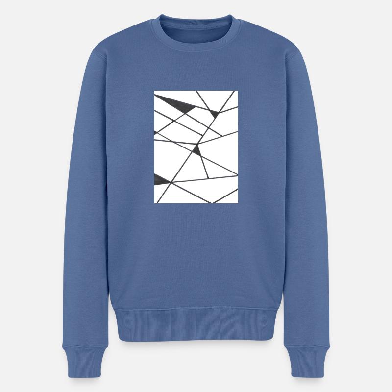 Glue - Männer Premium Bio Pullover - Taubenblau