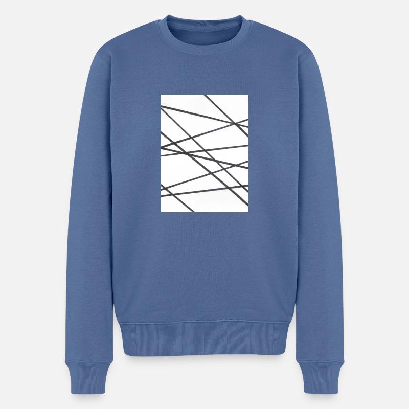 Tiny - Männer Premium Bio Pullover - Taubenblau