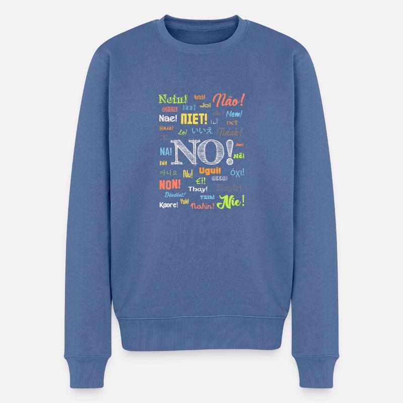 Non - Pull Premium bio Homme - bleu pigeon