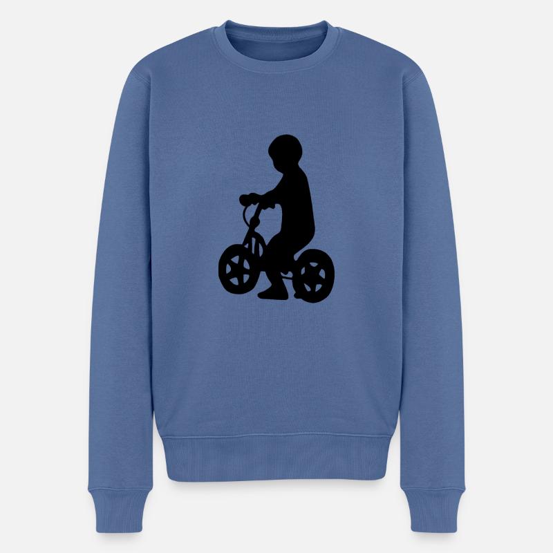 Vélo enfant vélo - Pull Premium bio Homme - bleu pigeon
