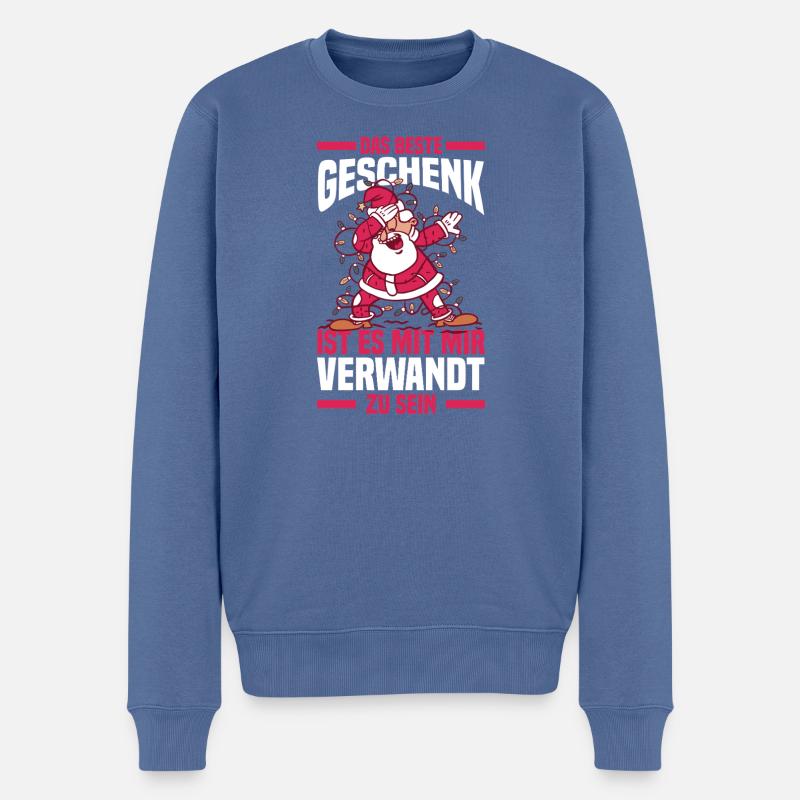 Bogenschütze Bogensport Bogenschießen - Männer Premium Bio Pullover - Taubenblau