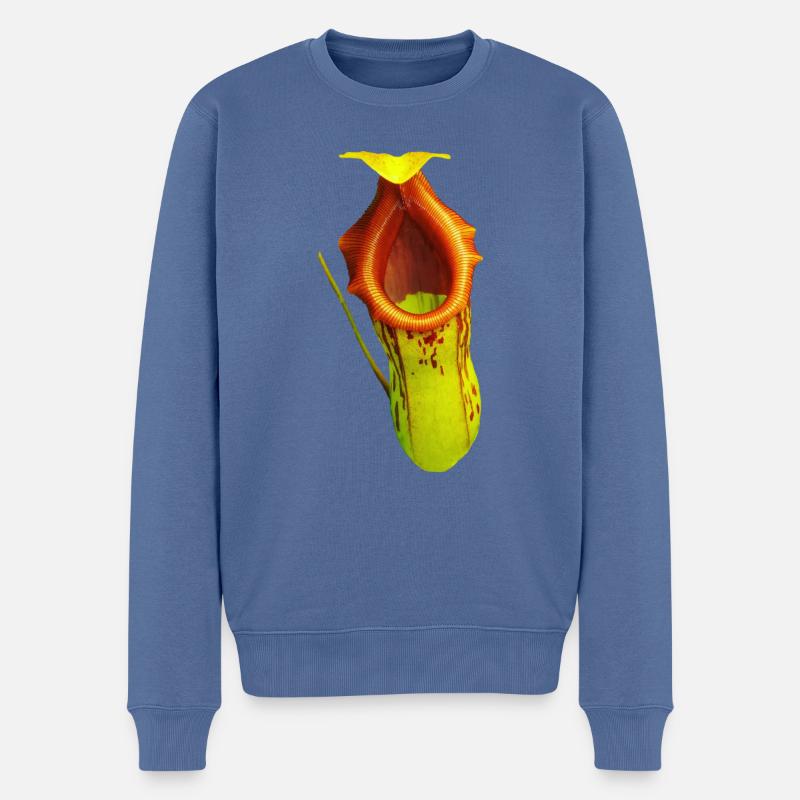Nepenthes burkei - Männer Premium Bio Pullover - Taubenblau
