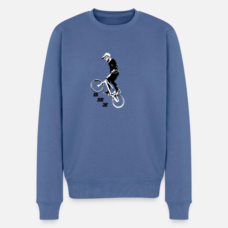 BMX - Männer Premium Bio Pullover - Taubenblau