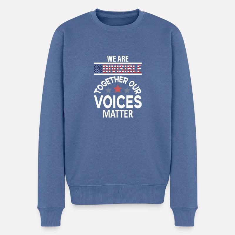 we are indivisible - Pull Premium bio Homme - bleu pigeon