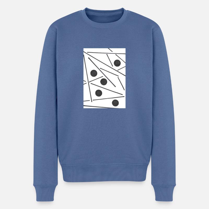 Sign - Männer Premium Bio Pullover - Taubenblau