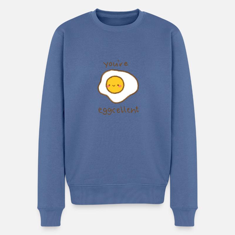 tu es excellent - Pull Premium bio Homme - bleu pigeon