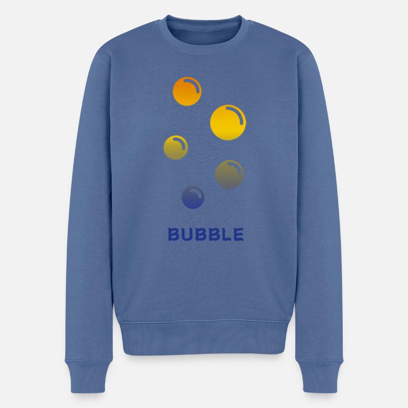 Bubble - Pull Premium bio Homme - bleu pigeon