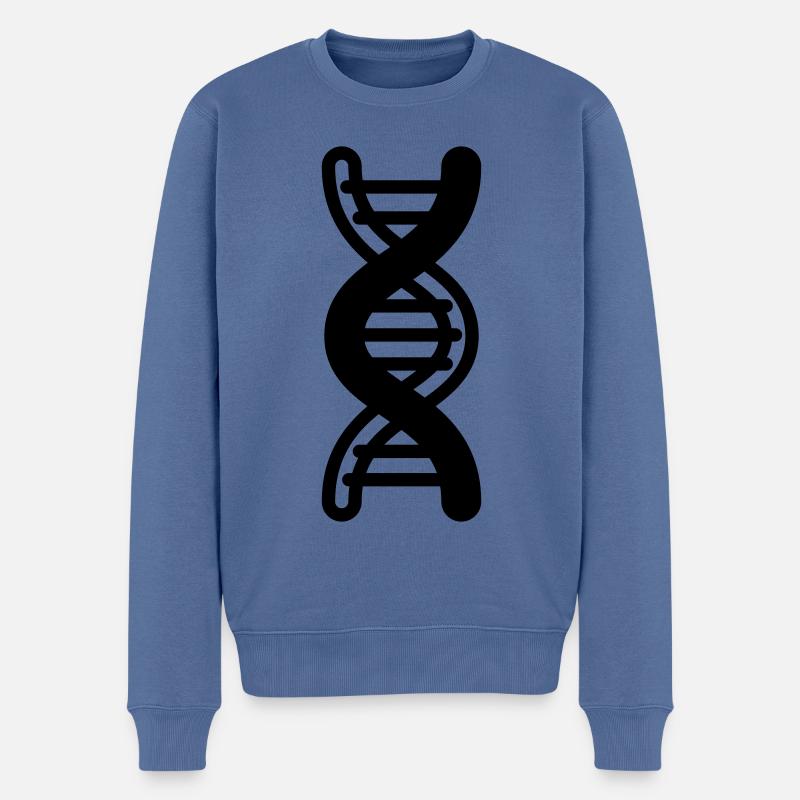 Symbole adn - Pull Premium bio Homme - bleu pigeon