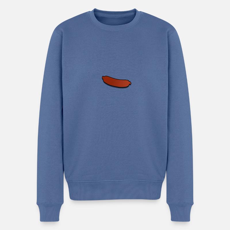 Wurst - Männer Premium Bio Pullover - Taubenblau