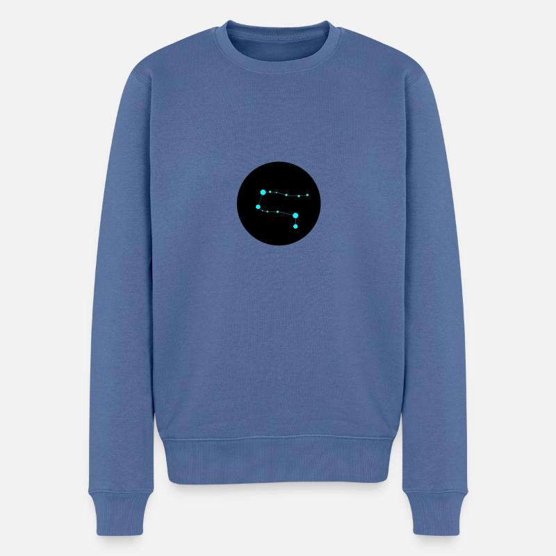 Sternzeichen Zwillinge - Männer Premium Bio Pullover - Taubenblau