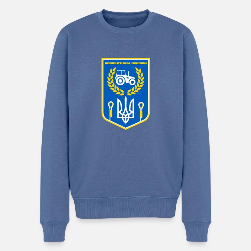 Agricultural Division - Männer Premium Bio Pullover - Taubenblau