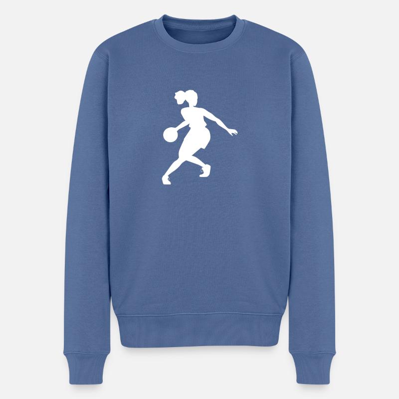 Basketteur - Pull Premium bio Homme - bleu pigeon
