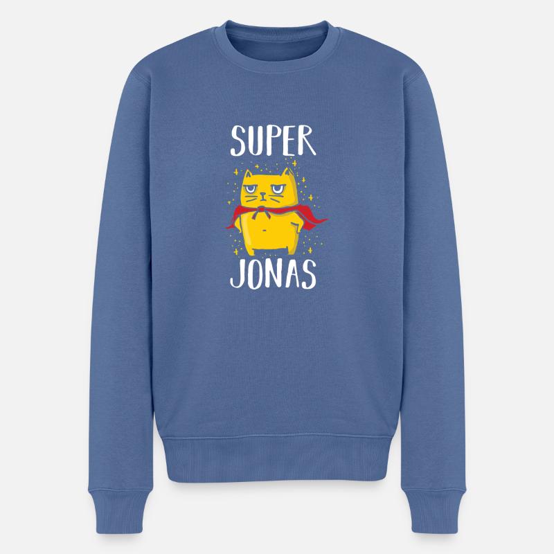 Jonas - Pull Premium bio Homme - bleu pigeon