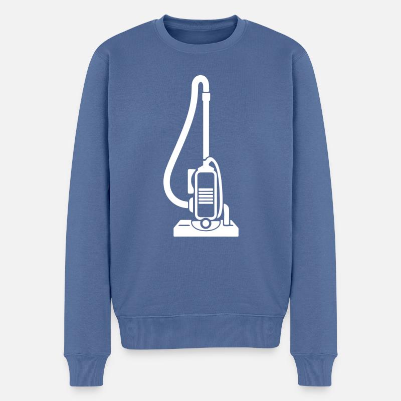 Staubsauger Symbol Reinigungsfirma - Männer Premium Bio Pullover - Taubenblau