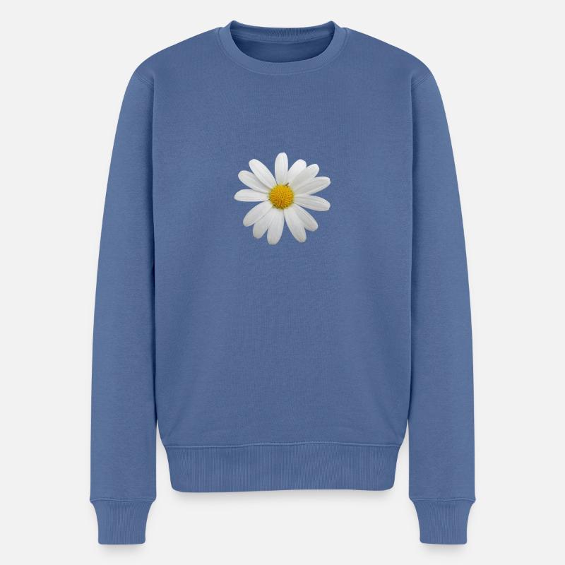 Flower de - Männer Premium Bio Pullover - Taubenblau