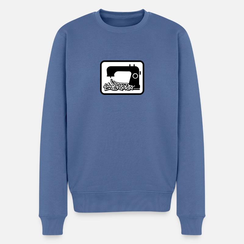 Labelerz One - Männer Premium Bio Pullover - Taubenblau