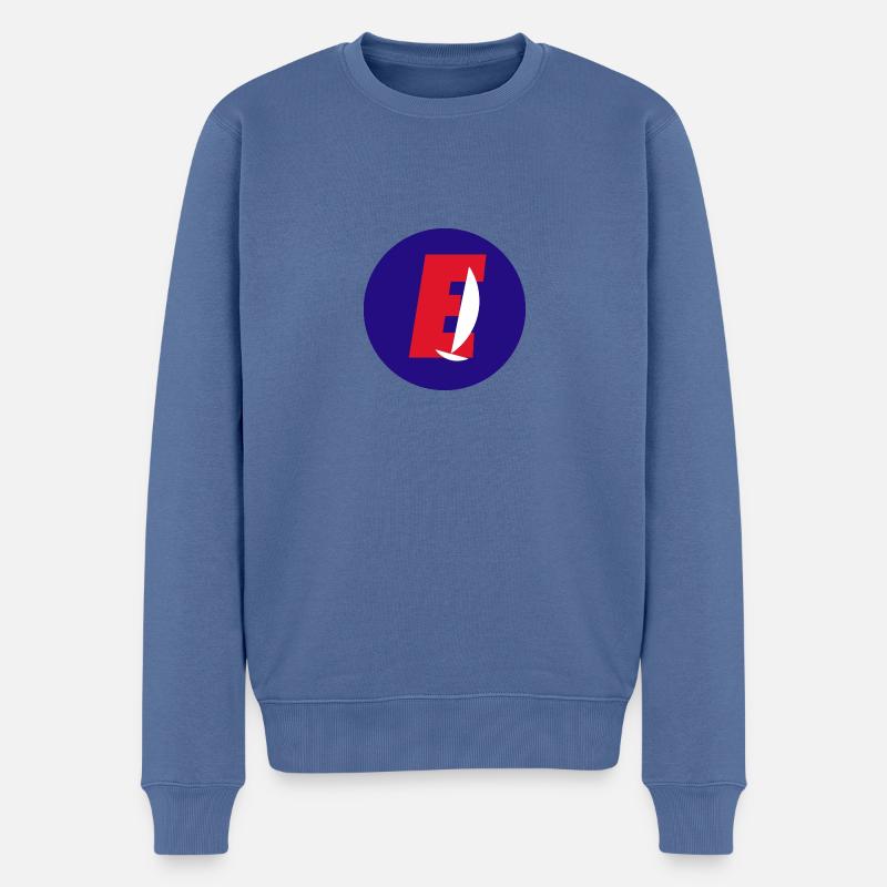 Europe Klassenzeichen - Männer Premium Bio Pullover - Taubenblau