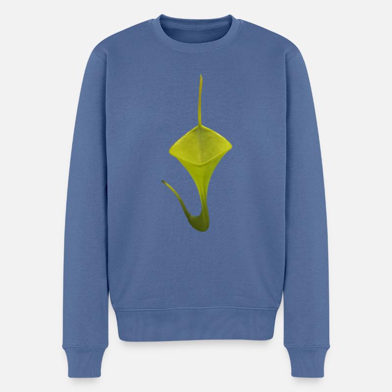 Nepenthes inermis - Männer Premium Bio Pullover - Taubenblau