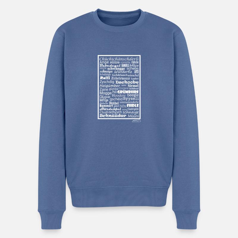 Alemannisch - Männer Premium Bio Pullover - Taubenblau