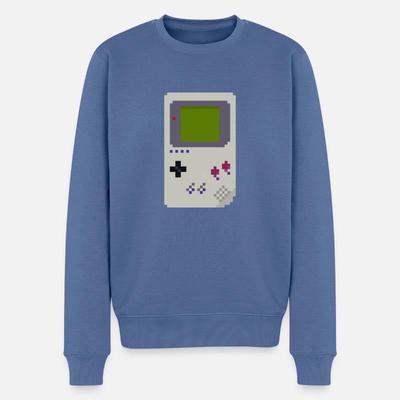 Console - Pull Premium bio Homme - bleu pigeon