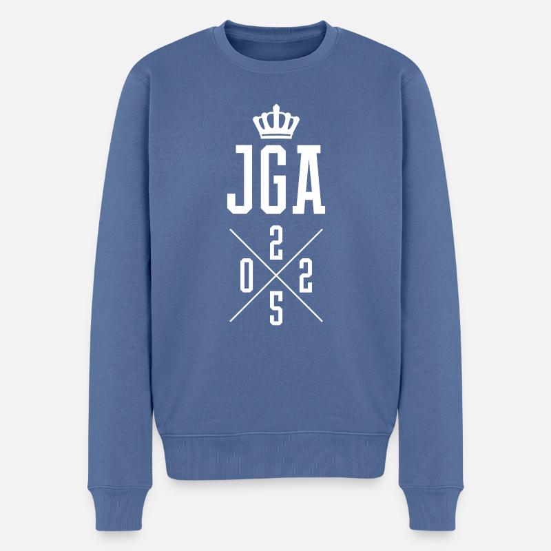 Jga 2025 Junggesellenabschied - Männer Premium Bio Pullover - Taubenblau