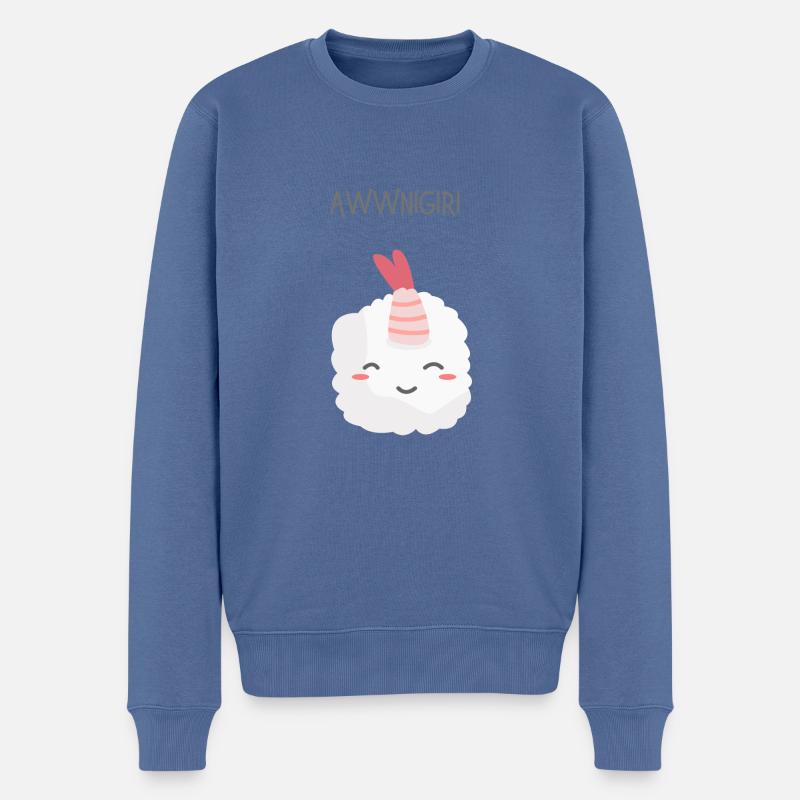 Nigiri - Männer Premium Bio Pullover - Taubenblau