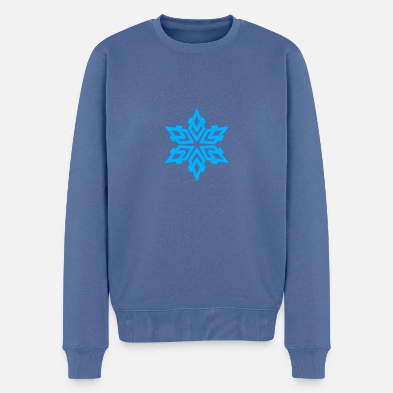 snowflake - Männer Premium Bio Pullover - Taubenblau