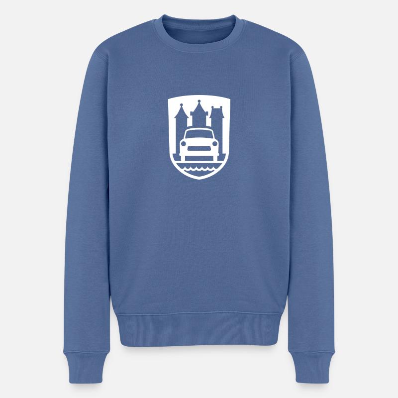  Zwickau Wappen - Männer Premium Bio Pullover - Taubenblau