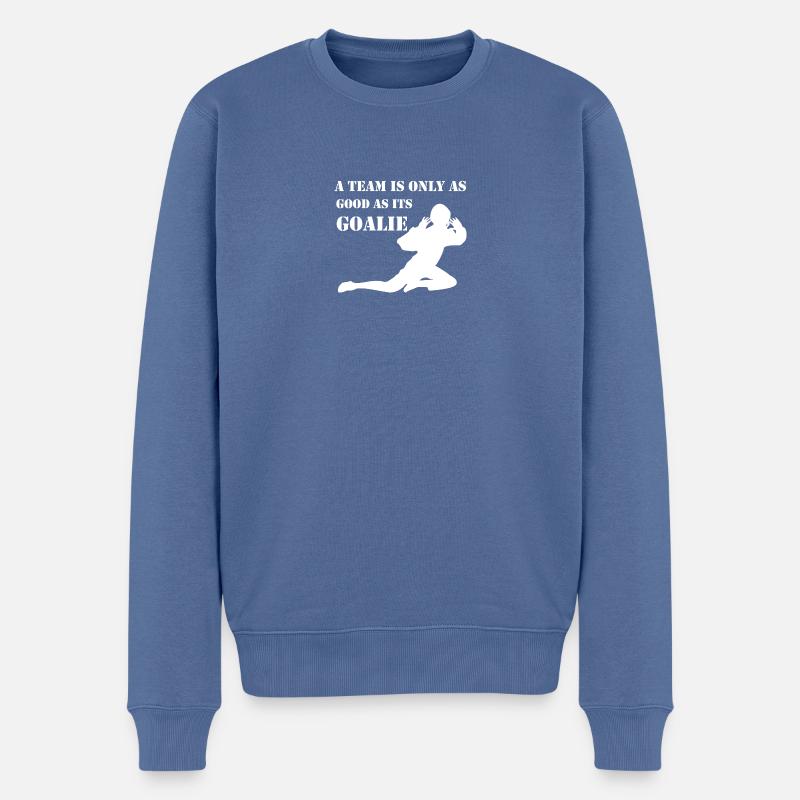 Floorball - Pull Premium bio Homme - bleu pigeon