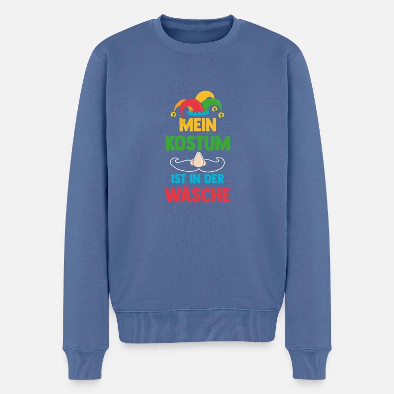 Costume de carnaval Carnaval - Pull Premium bio Homme - bleu pigeon