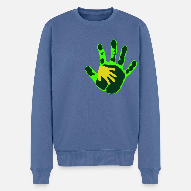 Bébé Signe - Pull Premium bio Homme - bleu pigeon