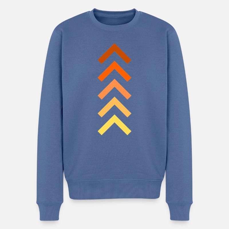 Montée en puissance - Pull Premium bio Homme - bleu pigeon