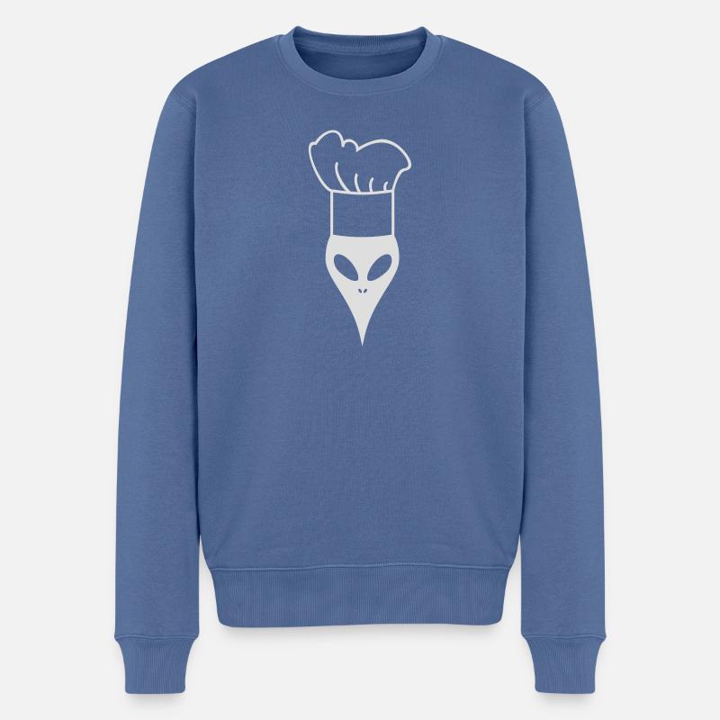 Cook - Pull Premium bio Homme - bleu pigeon