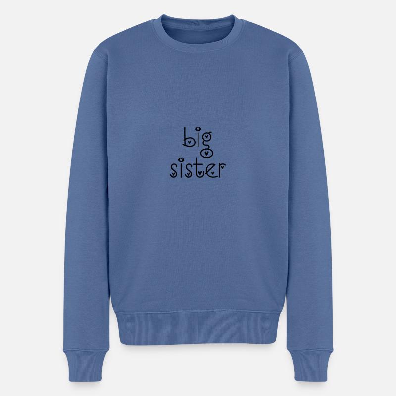 Big Sister - Männer Premium Bio Pullover - Taubenblau