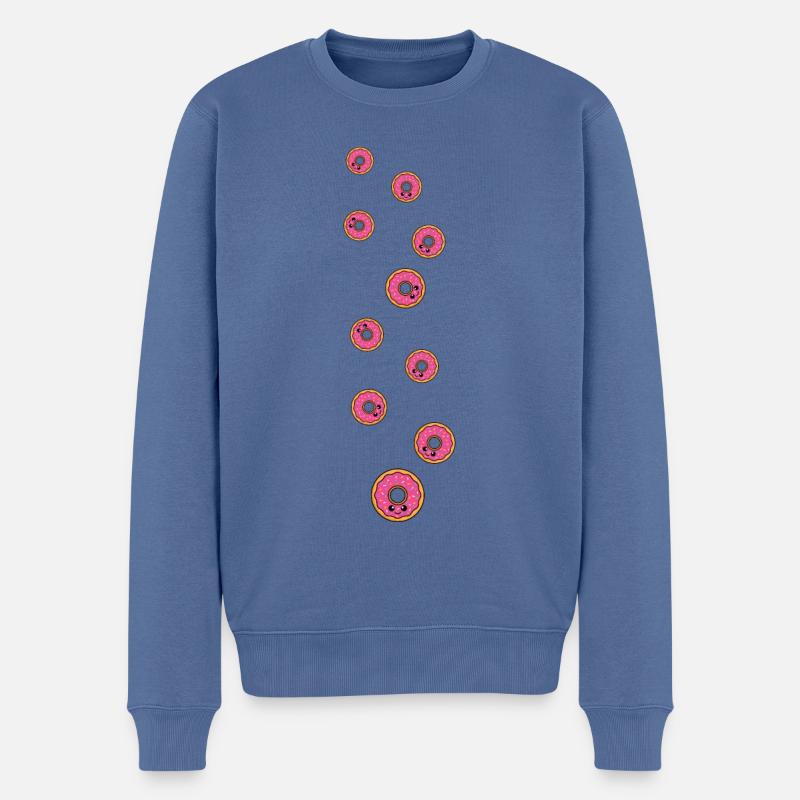 Bande dessinée Donut - Pull Premium bio Homme - bleu pigeon