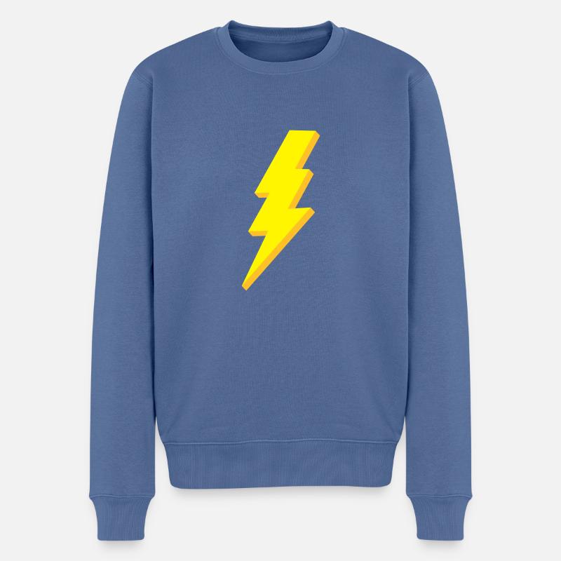 blitz3 - Pull Premium bio Homme - bleu pigeon