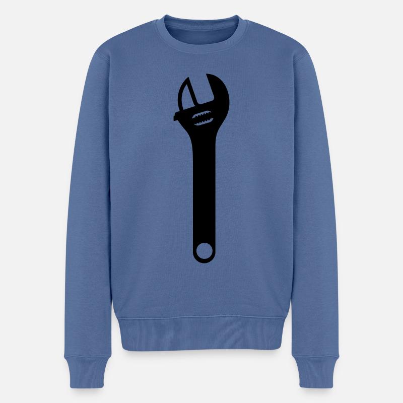 Icône de clé - Pull Premium bio Homme - bleu pigeon