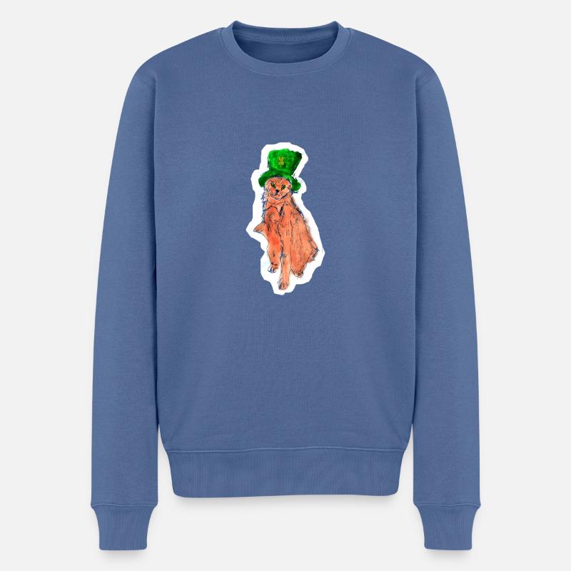 patricat - Pull Premium bio Homme - bleu pigeon