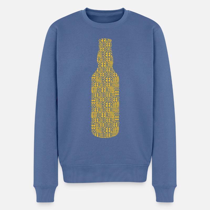 Bier Bier Bier - Männer Premium Bio Pullover - Taubenblau