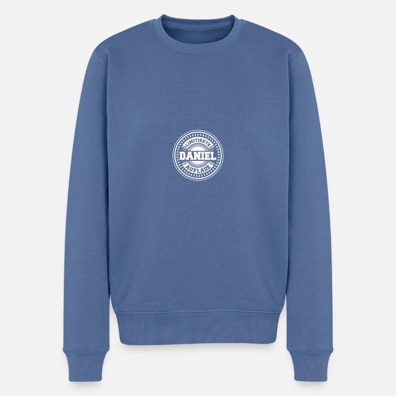 Daniel - Pull Premium bio Homme - bleu pigeon