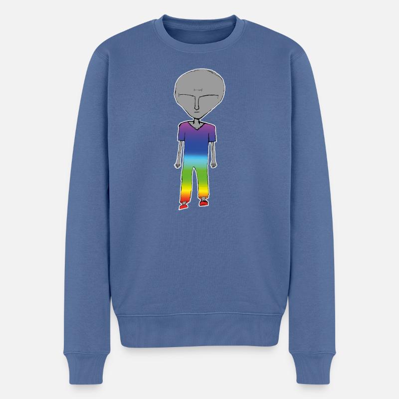 Alien - Männer Premium Bio Pullover - Taubenblau