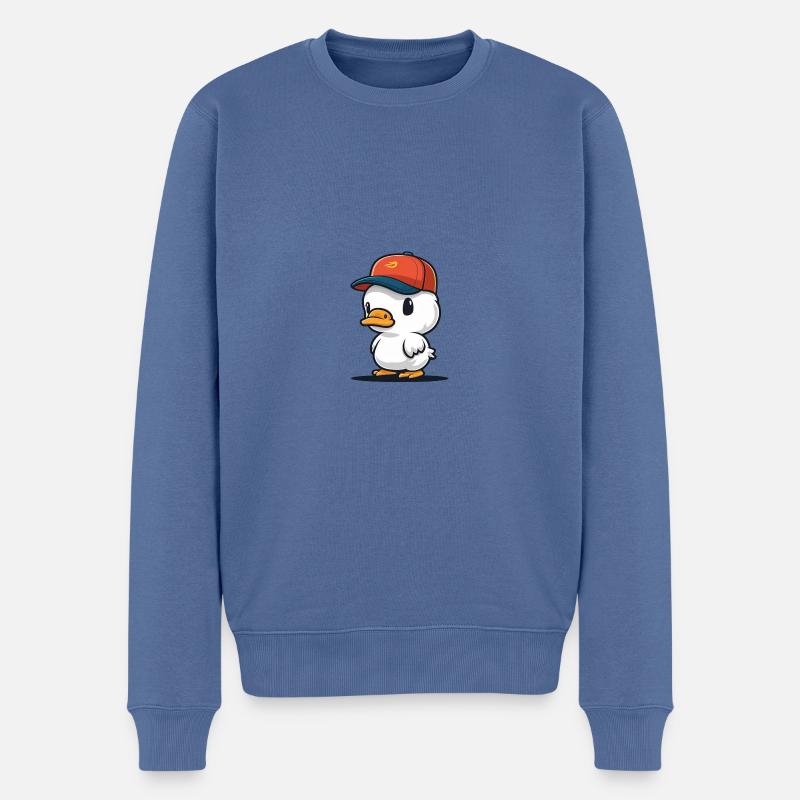Canard mignon 2 - Pull Premium bio Homme - bleu pigeon