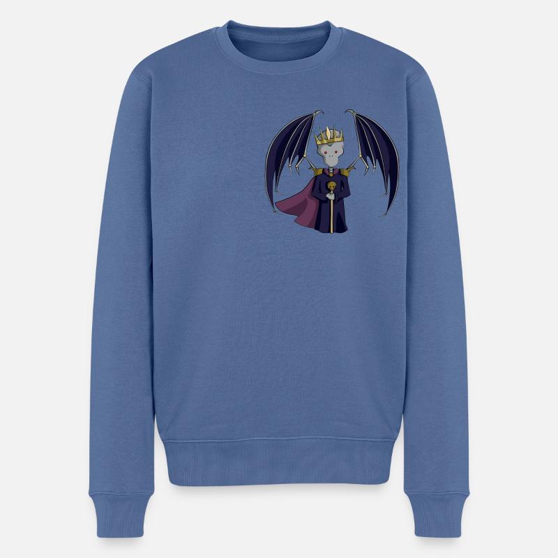 Tschernobog - Männer Premium Bio Pullover - Taubenblau