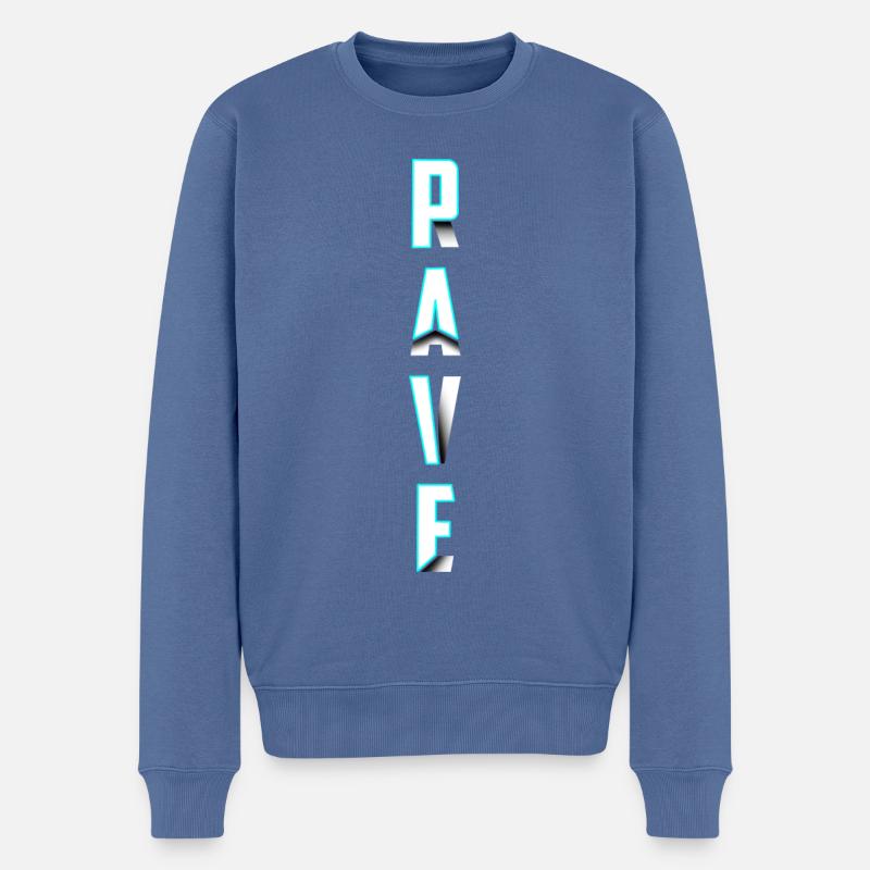 Rave - Pull Premium bio Homme - bleu pigeon