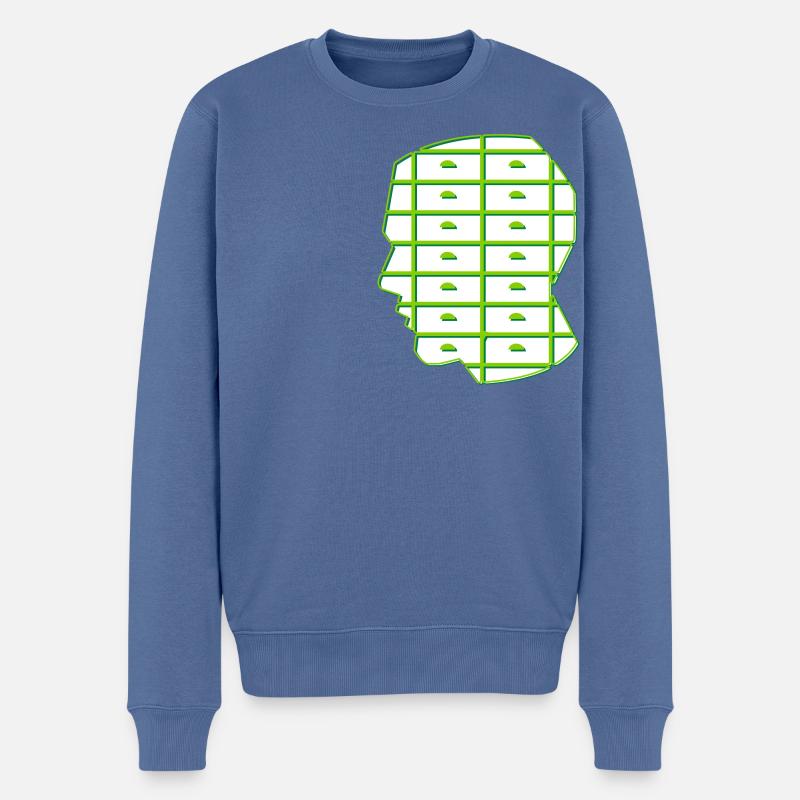 Arrêtez de catégoriser ! - Pull Premium bio Homme - bleu pigeon