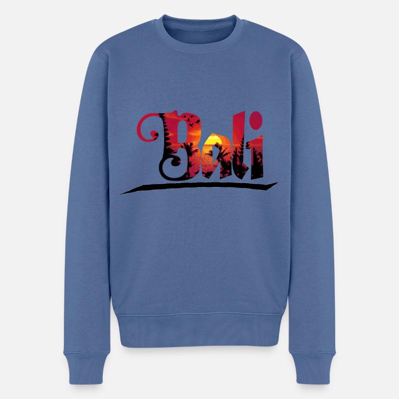 BALI - Pull Premium bio Homme - bleu pigeon