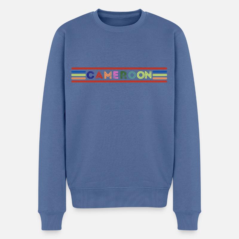 Cameroon - Pull Premium bio Homme - bleu pigeon