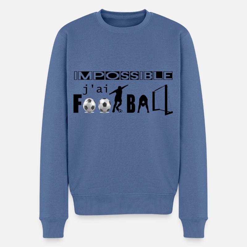 impossible - Pull Premium bio Homme - bleu pigeon